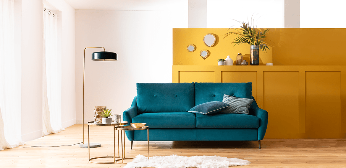 Focus sur le canapé convertible velours