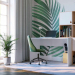 Bureau déco et coloré