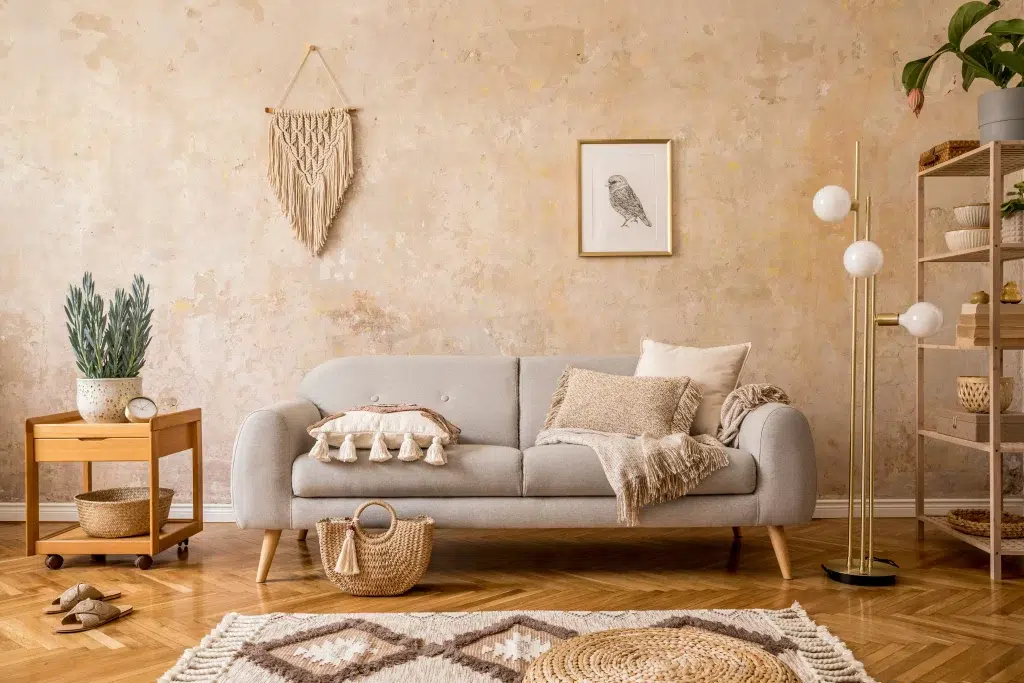 déco intérieure avec rotin
