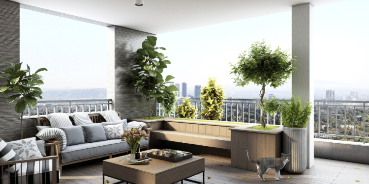 Terrasse amménagée