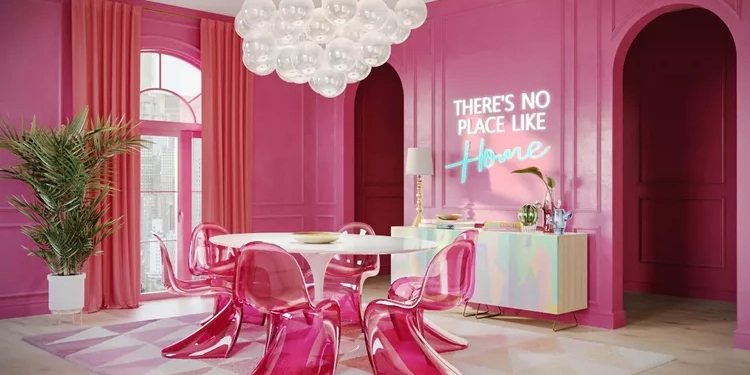 Décoration d'intérieur esprit Barbie