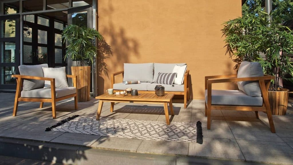 Salon de jardin en teck Homifab