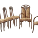 Ensemble chaises Lily de Majorelle, Art Nouveau