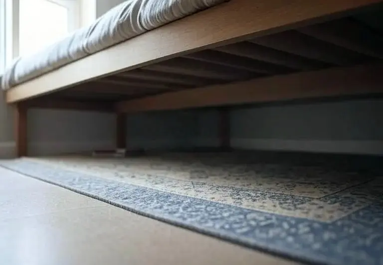 espace sous le lit