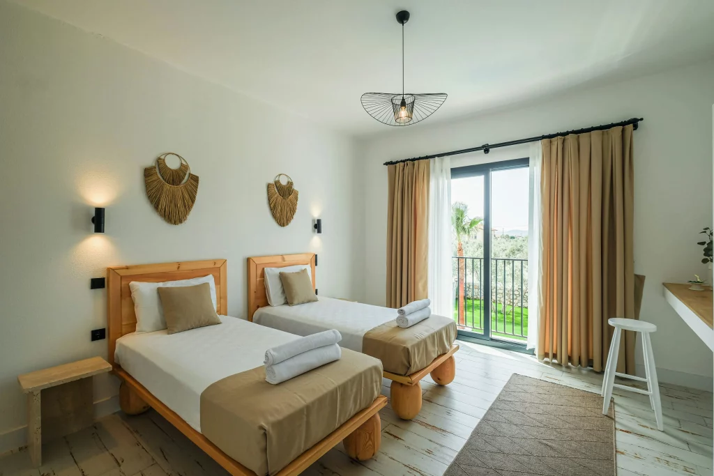 2 lits séparés dans une même chambre