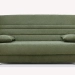 Banquette clic-clac couchage 130 kaki