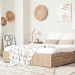 L'intérieur d'une chambre à coucher moderne et élégante