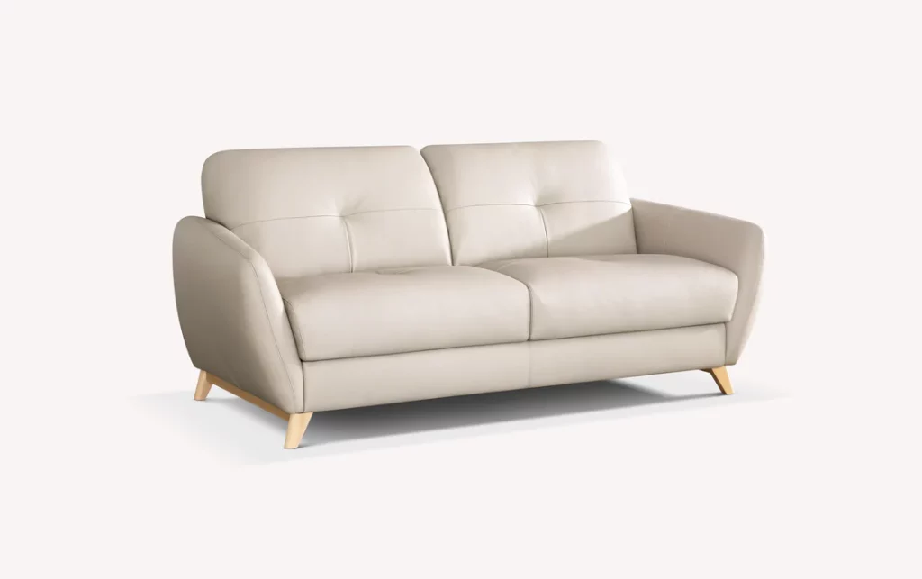 Canapé convertible scandinave cuir MOBA