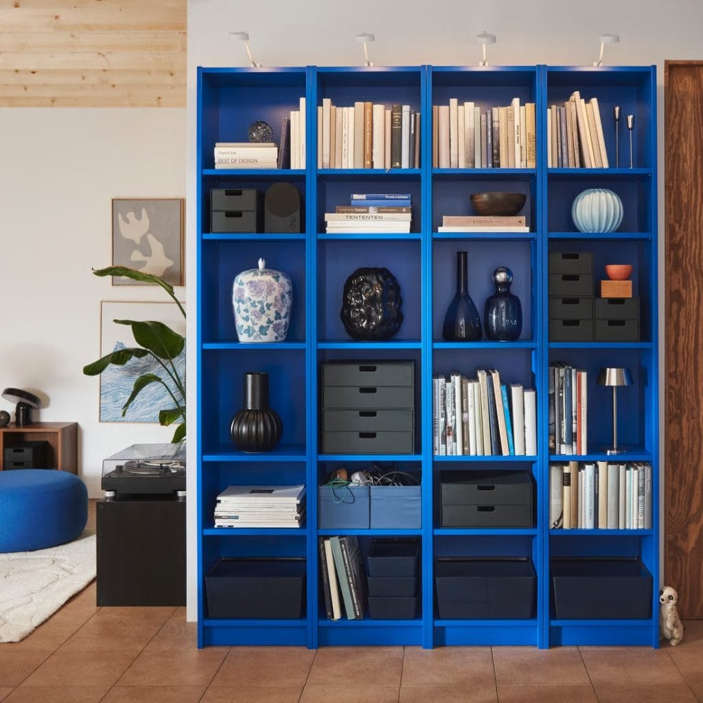Bibliothèque Billy Bleu d'IKEA